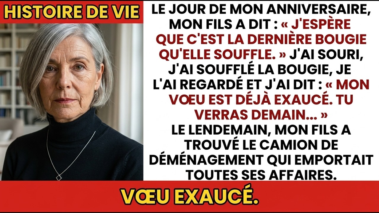 Il croyait fêter mon dernier anniversaire… Il ne connaissait pas encore le mien.