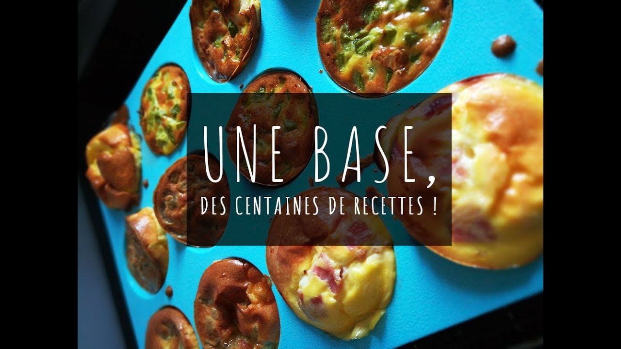 MUFFINS SALÉS - une recette de base, des possibilités infinies ! 3 idées recettes dans cette vidéo 😋