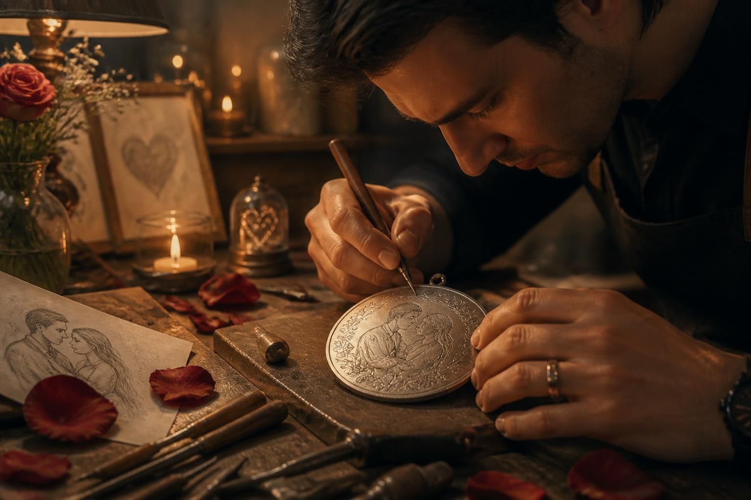 découvrez l'atelier aismée, où l'art de la gravure sublime vos émotions d'amour en créations uniques et personnalisées.
