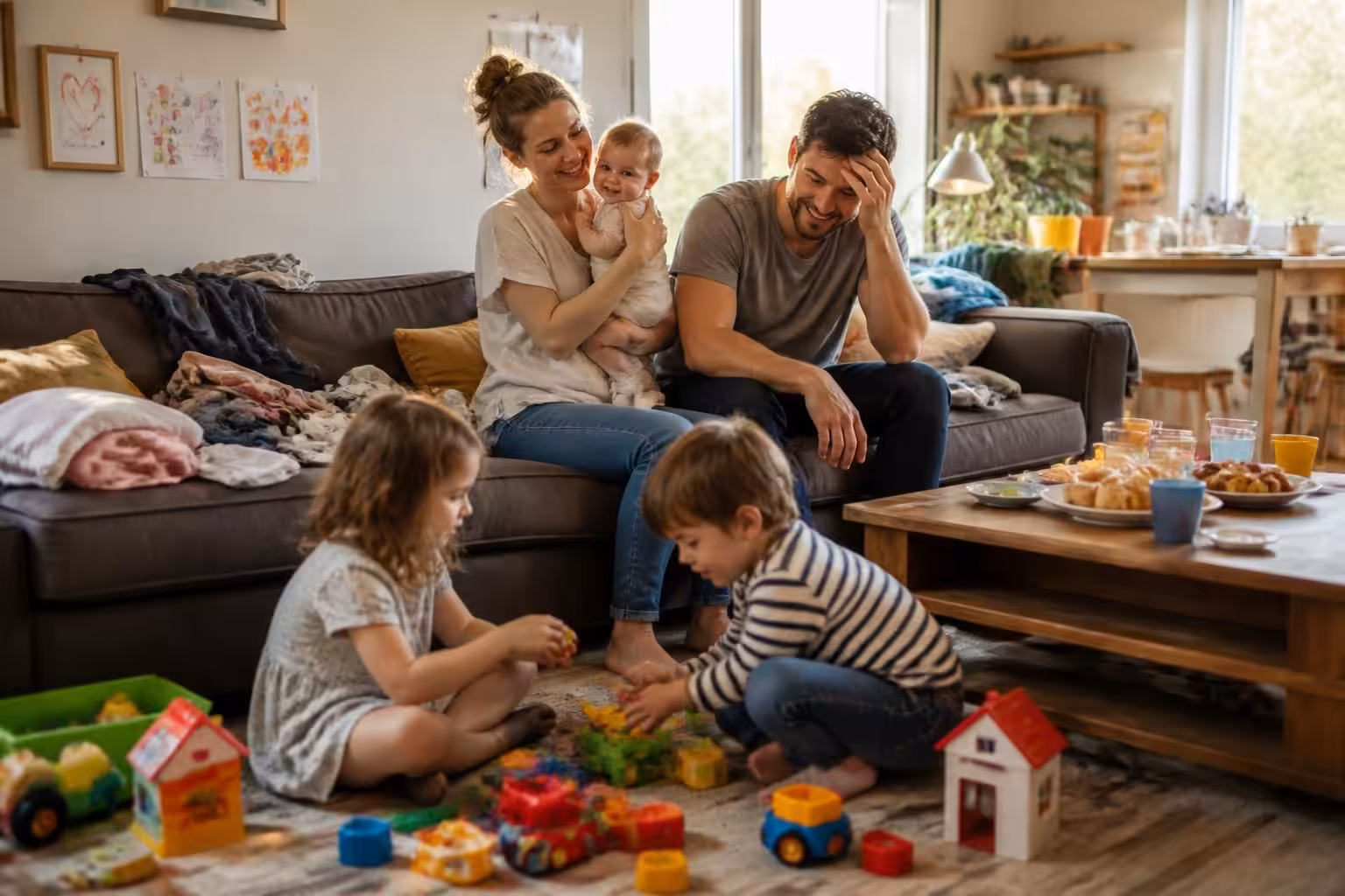 découvrez comment la vie change et s'enrichit avec trois enfants, entre défis quotidiens et moments de bonheur partagés.
