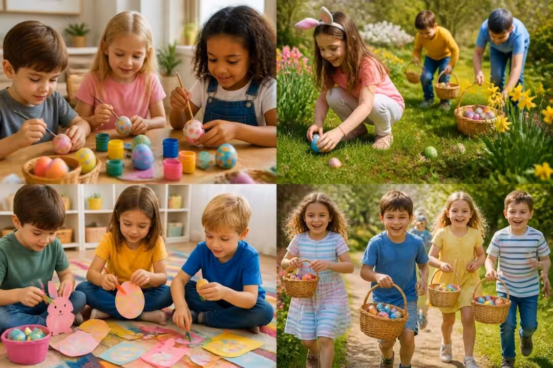 découvrez quatre activités ludiques et faciles à réaliser pour divertir vos enfants pendant les fêtes de pâques. amusez-vous en famille avec ces idées simples et créatives !